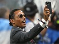 Nusret Goekce, nicknamed Salt Bae looks on after the FIFA World Cup Qatar 2022 Final match between Argentina and France at Lusail Stadium on December 18, 2022 in Lusail City, Qatar.