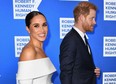 Prince Harry, Duke of Sussex, and Megan, Duchess of Sussex, arrive for the 2022 Ripple of Hope Award Gala at the New York Hilton Midtown Manhattan Hotel in New York City on December 6, 2022. (Photo by ANGELA WEISS/AFP via Getty Images)