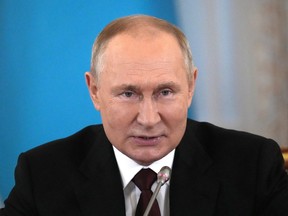 Trust us: Russian President Vladimir Putin attends an informal meeting of Commonwealth of Independent States (CIS) leaders in St. Petersburg, Russia, October 7, 2022.