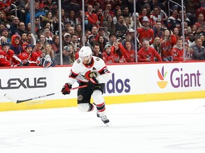 Stats and standings start to improve for Senators 3 December 29, 2022; Washington DC. Ottawa Senators right wing Claude Giroux (28) skates with the puck past Washington Capitals left winger Alex Ovechkin (8) and Capitals center Evgeny Kuznetsov (92) in overtime at Capital One Arena.