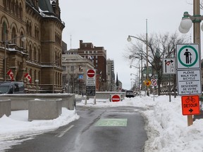 Wellington Street in Ottawa has been closed to vehicle traffic since last winter.