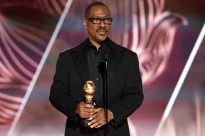 Eddie Murphy accepts the Cecil B. DeMille Award onstage at the 80th Annual Golden Globe Awards held at the Beverly Hilton Hotel on Jan. 10, 2023 in Beverly Hills.