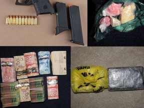 Romaine McBean, 37, of Caledon, faces numerous charges after the seizure of a loaded Glock 26 compact handgun, 50 rounds of 9mm ammunition, an extended magazine, and large quantities of suspected cocaine and fentanyl.