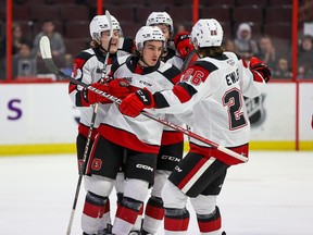 Ottawa 67's winger Chris Barlas has had plenty of reason to celebrate this season, with his team's rise to the top of the OHL standings.