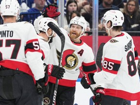 NHL News Updates - Claude Giroux with his first goal as an Ottawa Senator.
