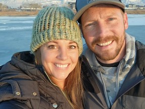 Selfie of author Marcella Hill and husband Tage Hill.