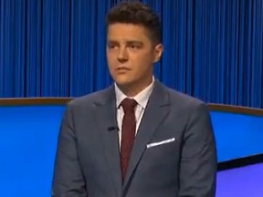 Jeopardy contestant Sam Meehan competing in Ontario category.