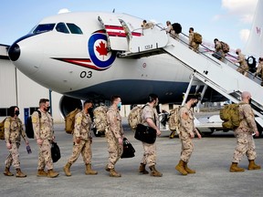 On Monday May 2, 2022 approximately 100 Canadian army personnel, primarily from Edmonton, were transported from Edmonton to Kuwait to relieve Canadian troops already deployed there as part of Operation IMPACT.