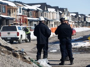 Inspectors and Enbridge Gas representatives were on the scene in Orléans on Tuesday, one day after an explosion damaged homes in the neighbourhood.