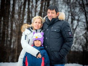 Erkan Ates, seen here with his wife, Safiye Tokmak-Ates and their six-year-old daughter, Naomi, has written to Prime Minister Justin Trudeau, Immigration Minister Sean Fraser and other MPs, asking to bring his relatives to Canada on temporary resident permits.