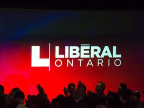 Liberal party supporters are pictured at the Liberal election party in the riding of Don Valley West in Toronto on Ontario election night, on Thursday, June 7, 2018.