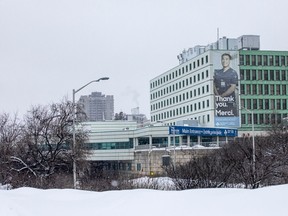Photo d'archive : Campus Riverside de l'Hôpital d'Ottawa, 4 mars 2023.
