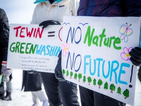 Carlsbad Springs residents and community organizations gathered together Sunday in the Ludger Landry Park on Piperville Road to rally against the tree-clearing that is happening in a nearby property.