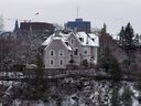 A view of 24 Sussex Drive from the Ottawa River. The prime minister has not lived there since 2015.