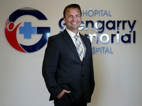 President and CEO of the Glengarry Memorial Hospital in Alexandria, Robert Alldred-Hughes, at the rural hospital Monday.