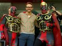 Actor Ryan Reynolds poses with fans while attending the Ottawa Senators game against the Philadelphia Flyers at the Canadian Tire Centre on March 30.