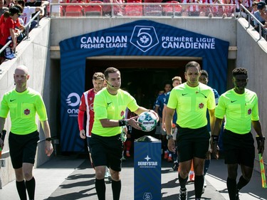 Atlético Ottawa host the Halifax Wanderers for their home opener at a TD Place Saturday, April 15, 2023. The pay what you can event was also a fundraiser for the CHEO Foundation.