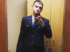 Jack Teixeira, an Air National Guardsman, in a photo posted on social media.