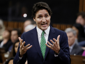 Prime Minister Justin Trudeau speaks during question period in the House of Commons on Parliament Hill on March 8, 2023.