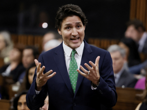 Canada's Prime Minister Justin Trudeau speaks during Question Period in the House of Commons on Parliament Hill in Ottawa, Ontario, Canada March 8, 2023.