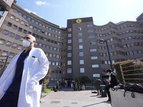 A view of the San Raffaele hospital, in Milan, Italy, Wednesday, April 5, 2023.