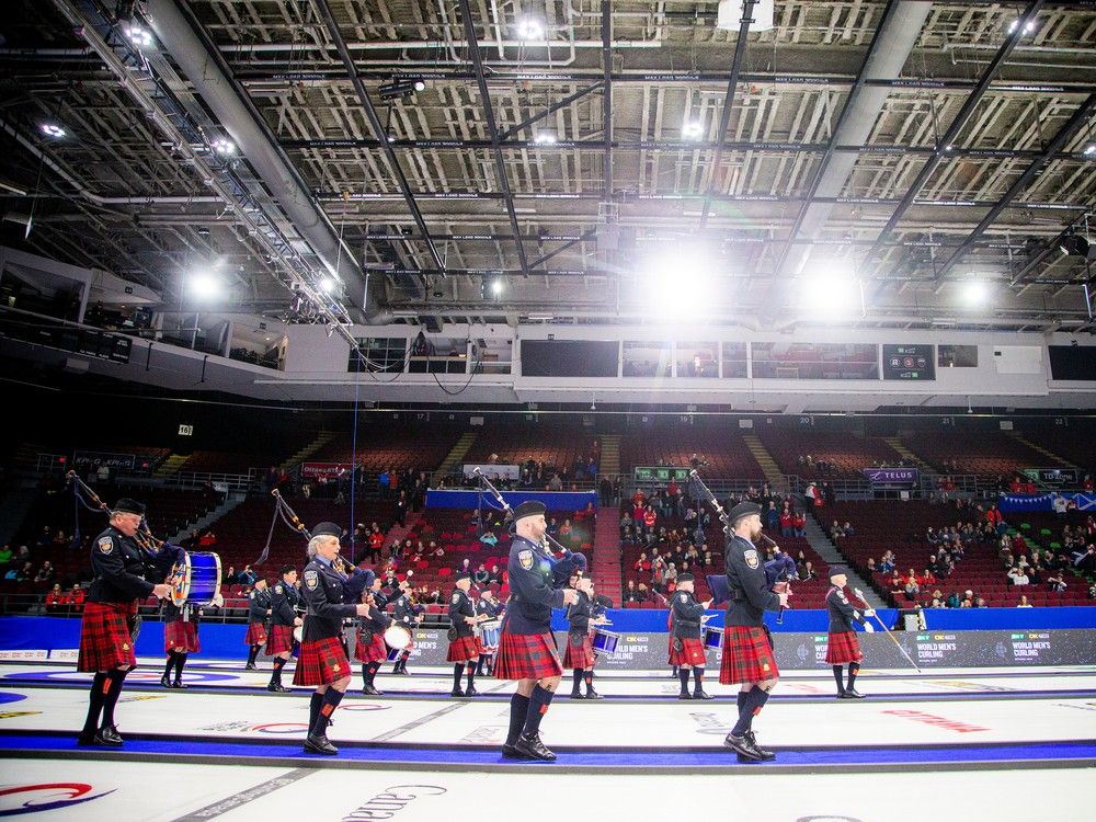 The Ottawa Police Service Pipe Band was featured in the opening ceremony on Saturday afternoon.