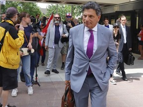 Lawyer Lawrence Greenspon leaves a courthouse in Ottawa, July 8, 2022.