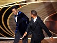 Will Smith slaps Chris Rock at the Oscars earlier this year.