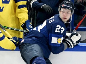 Finland defenceman Nikolas Matinpalo.