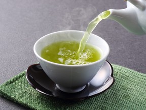 A cup of green tea is pictured in this file photo.