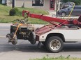 Provincial police stopped an ATV driver Friday and discovered the vehicle was reported stolen in 2014