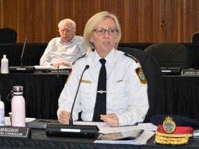 Cornwall Police Service Chief Shawna Spowart is seen here in a file photo from Dec. 2, 2021.