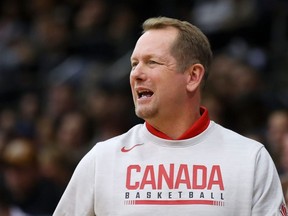 Canadian men's basketball team head coach Nick Nurse.