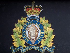 A file photo of the logo of the Royal Canadian Mounted Police.