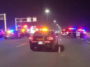The southbound lanes of Hwy. 404 were shut down near Steeles Ave. E. after a 23-year-old student from China was killed in a horrific crash on Wednesday, June 7, 2023.
