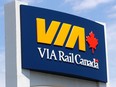 Files: Via Rail sign