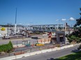 Pedestrian bridge installation over Queensway between Woodroffe Avenue and Greenbank Road