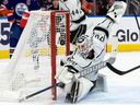 File photo/ Joonas Korpisalo, 29, who was dealt to the Los Angeles Kings at last year's trade deadline by the Columbus Blue Jackets, has been on the Senators radar screen for a long time and he'll make $4 million per-season while helping to shore up the club's goaltending with Anton Forsberg.