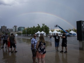 A rainbow at Bluesfest