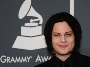 In this file photo taken on February 10, 2013 Jack White arrives on the red carpet at the Staples Center for the 55th Grammy Awards in Los Angeles.