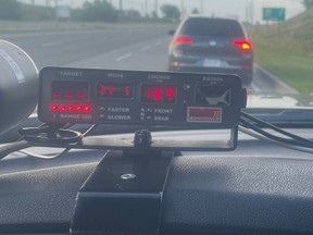 A motorist in Cambridge was clocked at 169 km/h on Hespeler Rd., which has a speed limit of 80 km/h.