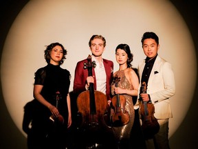 Viano Quartet is one of several string quartets coming to Chamberfest in Ottawa this summer. They perform Wednesday, Aug. 2, 2023, at the Carleton Dominion-Chalmers Centre.