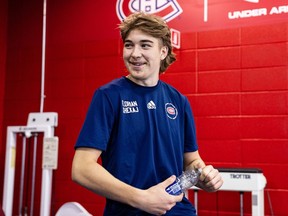 Florian Xhekaj is a 6-foot-3, 183-pound left-winger. The 19-year-old had 13-12-25 totals and 76 penalty minutes in 68 games last season with the OHL's Hamilton Bulldogs.