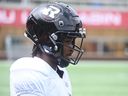 Ottawa Redblacks wide receiver Maurice Ffrench takes part in practice.
