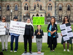 Rally by the Ottawa chapter of the Canadian Women for Women in Afghanistan
