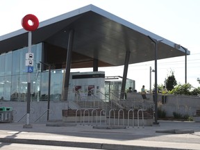 An empty Bayview Station on the LRT line on Tuesday.