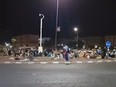 This frame grab from video footage taken by AFPTV shows people out in the open in Marrakesh September 9, 2023, following a 6.8 magnitude earthquake that struck Morocco. Nearly 300 people have died after a powerful earthquake rattled Morocco Friday night, according to a preliminary government count, as terrified residents of Marrakesh reported "unbearable" screams followed the 6.8-magnitude tremor.