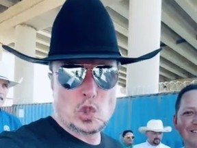 Elon Musk at Texas-Mexico border