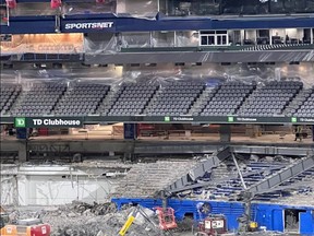 The Rogers Centre is undergoing renovations