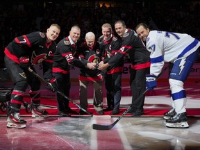 Ottawa Senators ceremonial faceoff